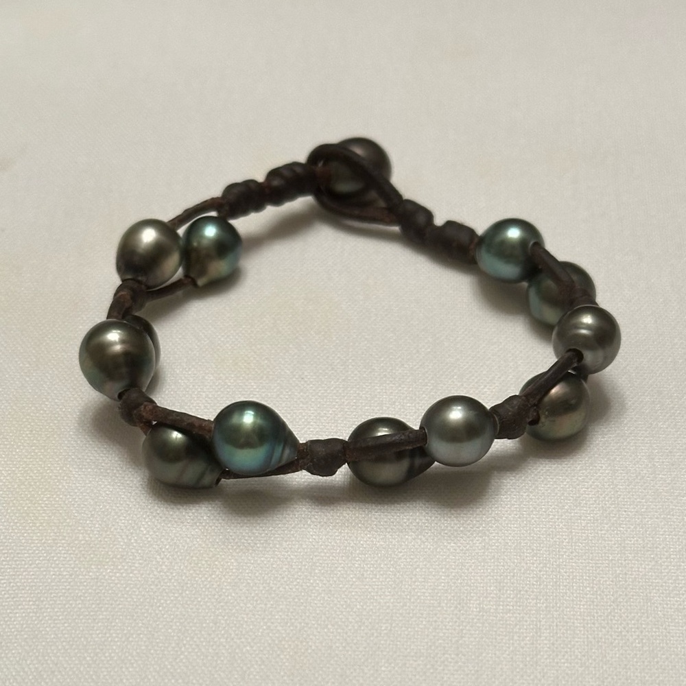 Wendy Mignot Tahitian Pearl Little Tobago Bracelet  7.5”